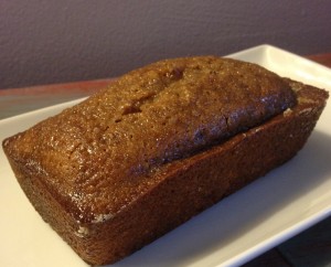 A loaf of gluten-free poppy seed bread from In Johnna's Kitchen