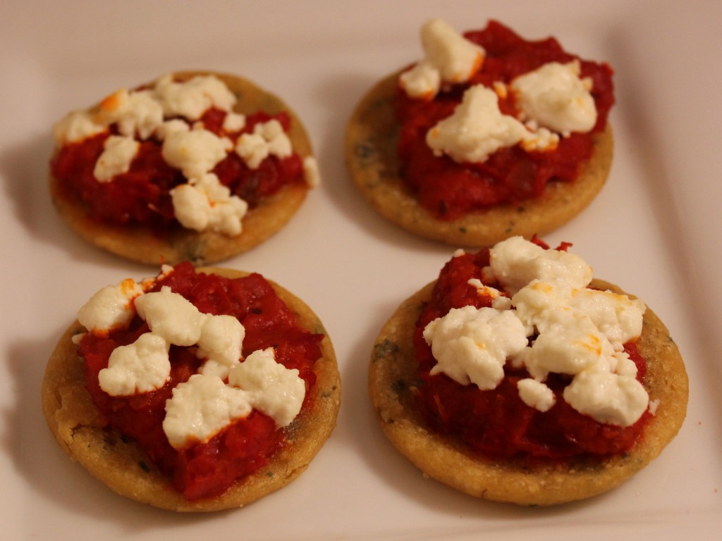 Mini Socca Pizzas, a twobite appetizer In Johnna's Kitchen