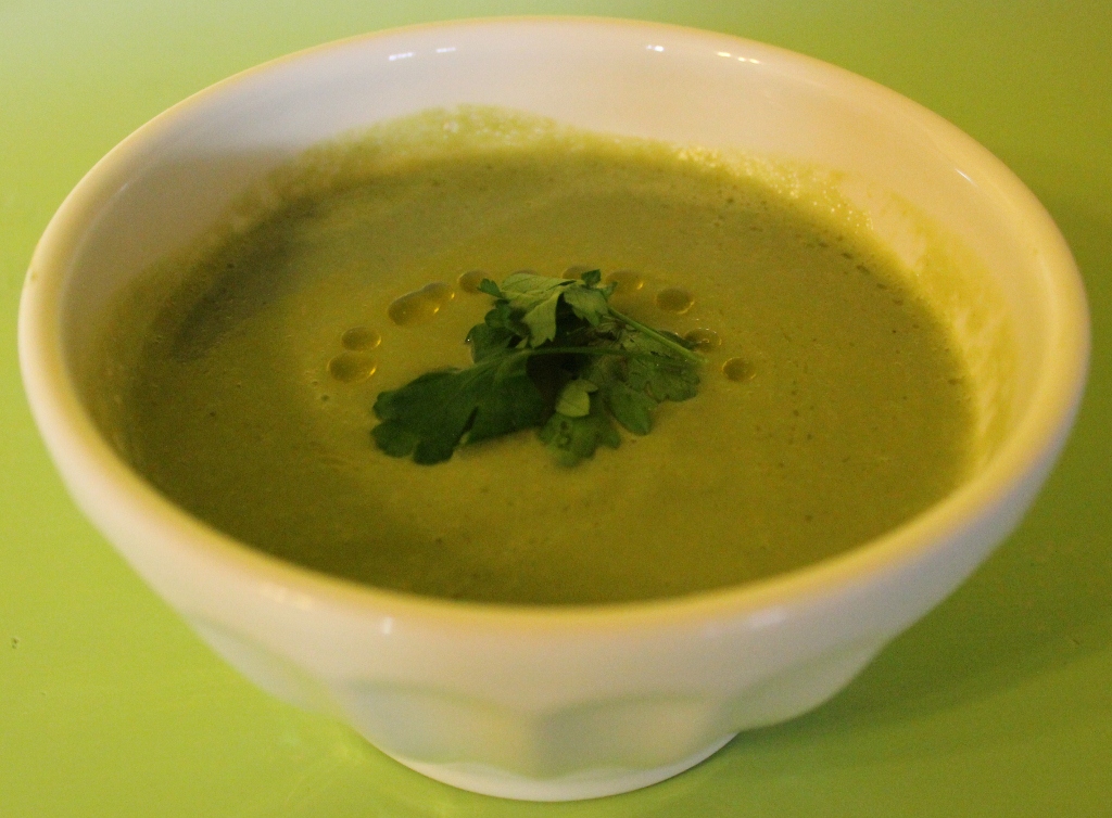 Creamy Cauliflower Kale Soup from In Johnna's Kitchen