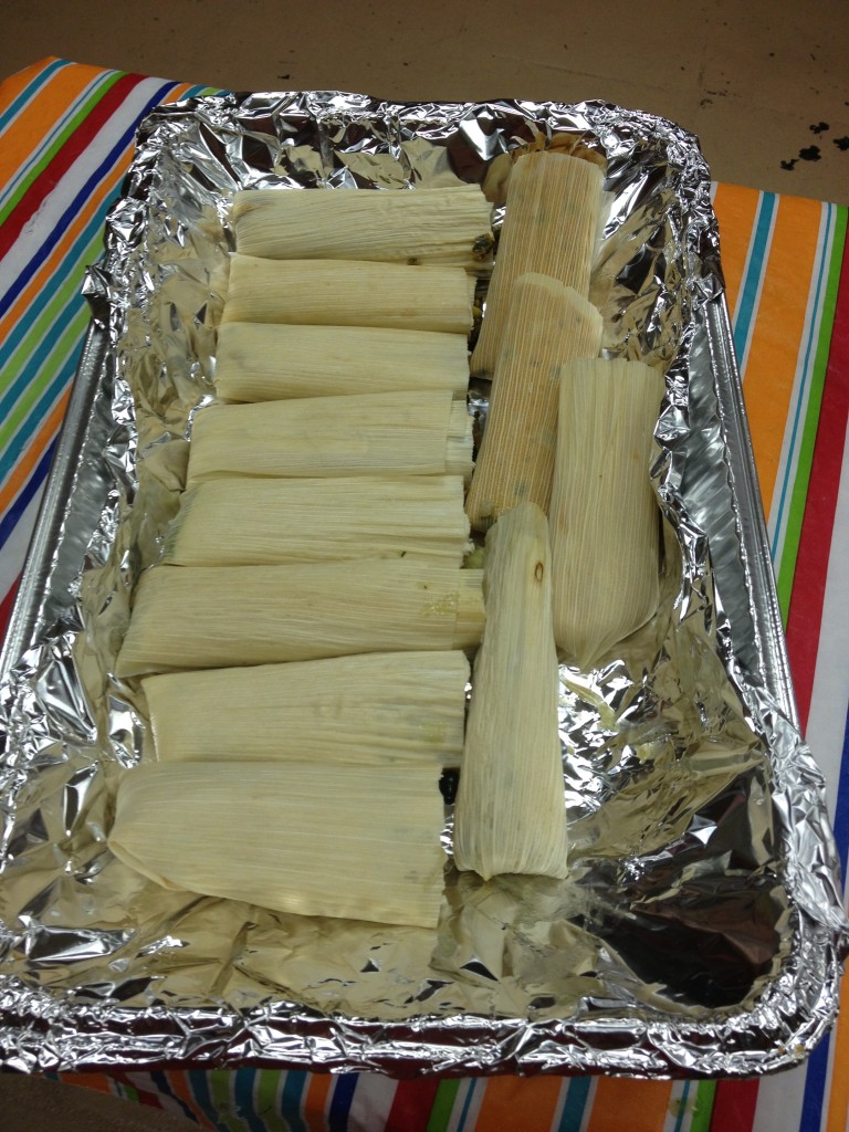 Pan of Vegan Tamales