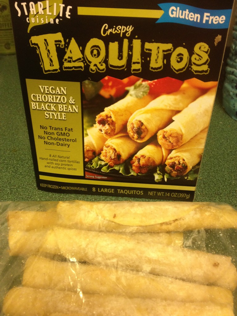 Starlite Taquitos, vegan chorizo, gluten-free