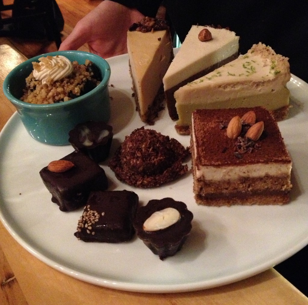 cafe gratitude kc dessert platter