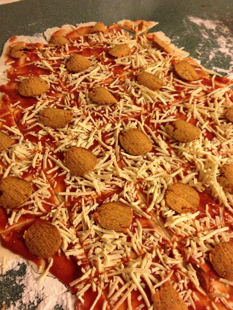 pullapart pizza with pepperoni