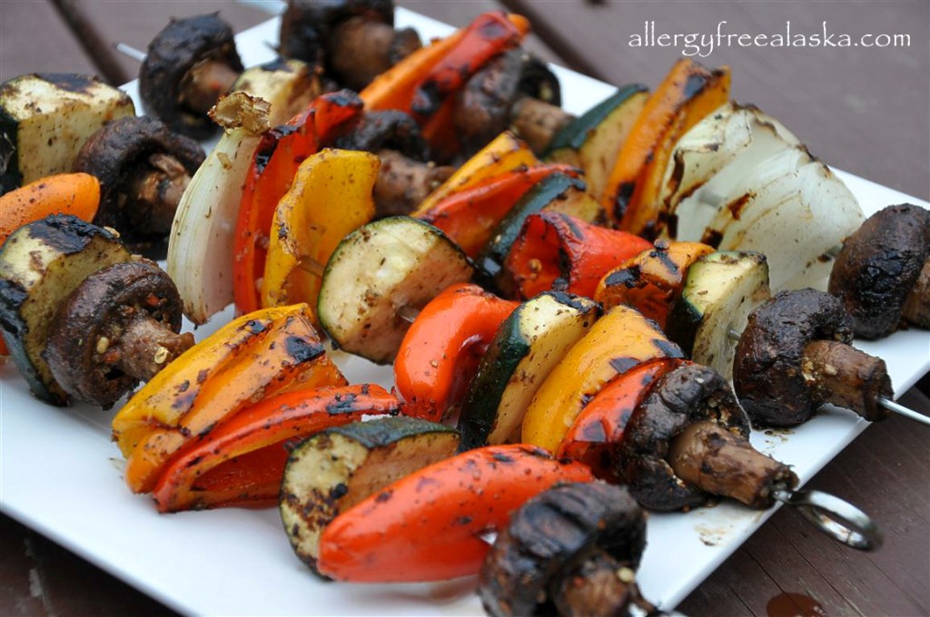 marinated veg kabobs