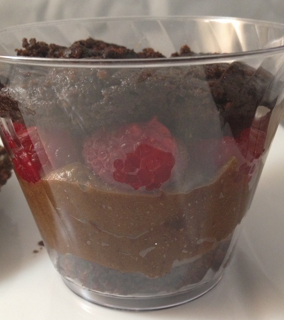 mini chocolate raspberry trifle layer 4