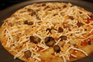 garlic mushroom before cooked