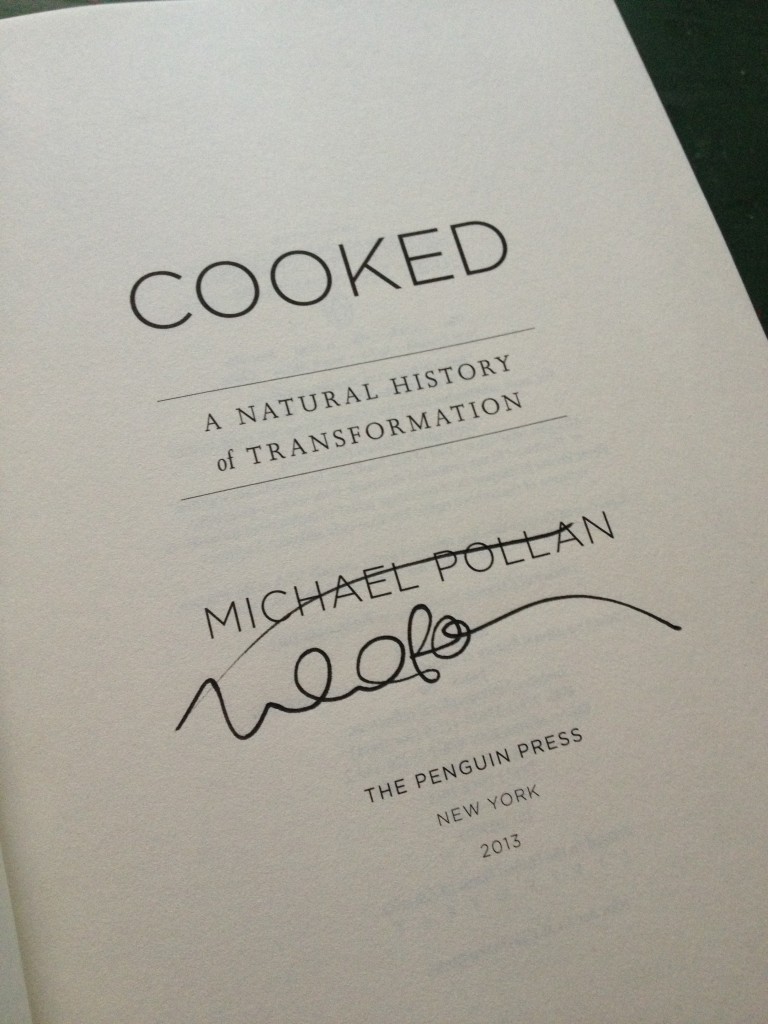 michael pollan cooked signed