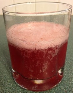 blueberry ginger lemonade second fermentation glass 