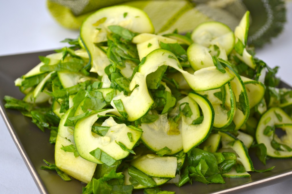 gluten free cat green ribbon salad