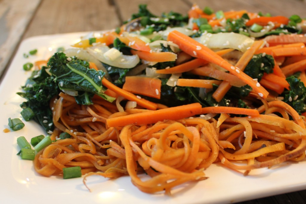 Curried Shoestring Sweet Potatoes - In Johnna's Kitchen