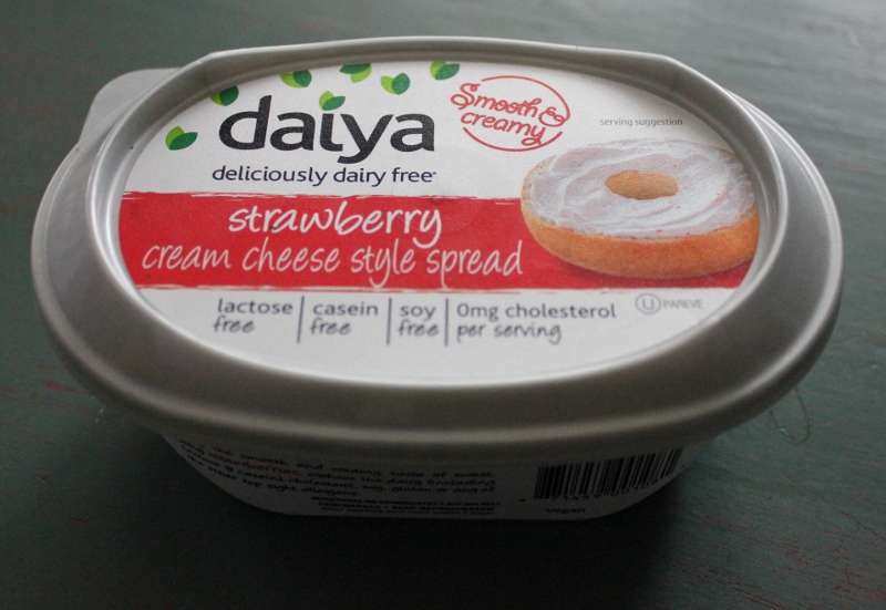 daiya strawberry cream cheese style spread in johnna's kitchen