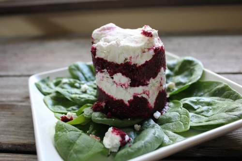 in johnna's kitchen roasted beet and goat cheese salad 