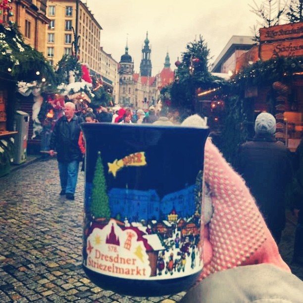 Mug of Gluhwein in Dresden Germany by Amber Shea