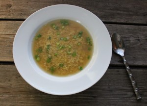 egg flower soup  In Johnna's Kitchen