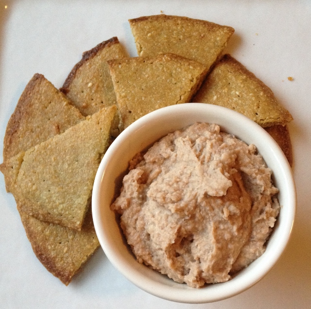 pita wedges with hummus In Johnna's Kitchen