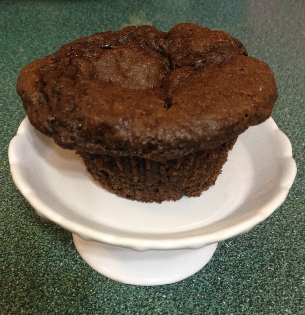 Chocolate Chocolate Chip Muffins  In Johnna's Kitchen 