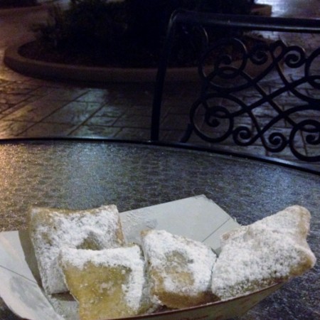 beignets outside at sassagoula