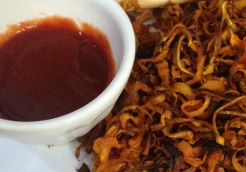 Curried Shoestring Sweet Potatoes - In Johnna's Kitchen