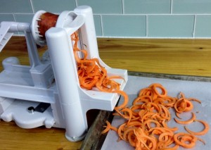 spiralized sweet potatoes | In Johnna's Kitchen