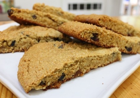 gluten-free, grain-free Cranberry Orange Scones