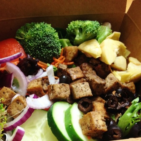 Ethos Garden Salad with Grilled Tofu