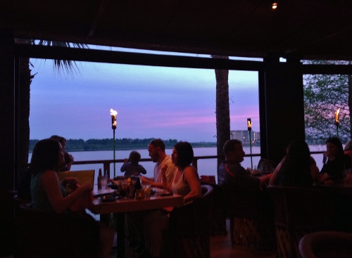 Rocco's Tacos Orlando Sunset over Little Sand Lake