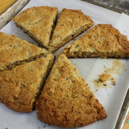 Apricot Goat Cheese Rosemary Scones