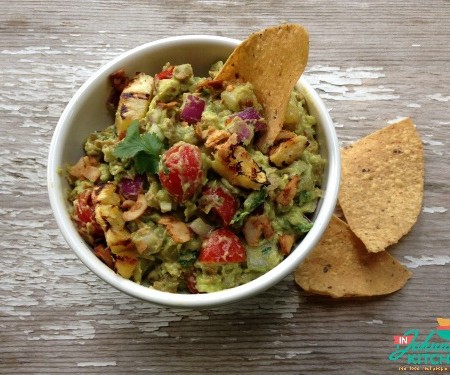 Roasted Pineapple and Bacon Guacamole | In Johnna's Kitchen