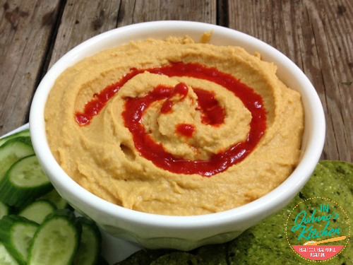 Sriracha Hummus | In Johnna's Kitchen