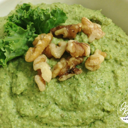 Walnut Kale Hummus | In Johnna's Kitchen