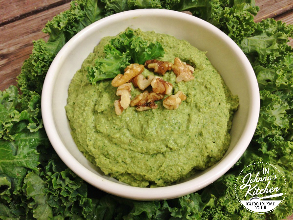 Walnut Kale Hummus | In Johnna's Kitchen