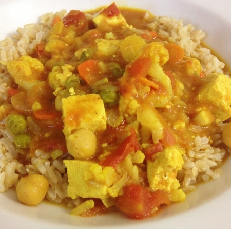 Weeknight Tofu Curry, gluten-free, dairy-free and vegan