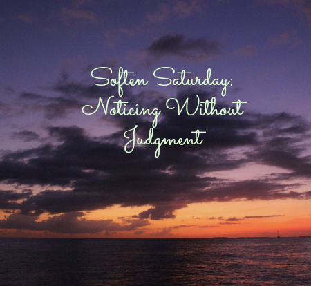 Soften Saturday: Noticing Without Judging