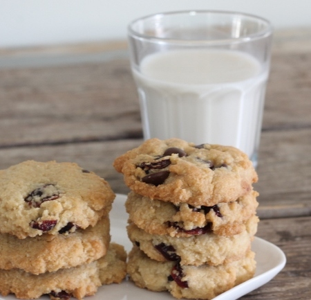 Almond Chocolate Cranberry Cookies | In Johnna's Kitchen