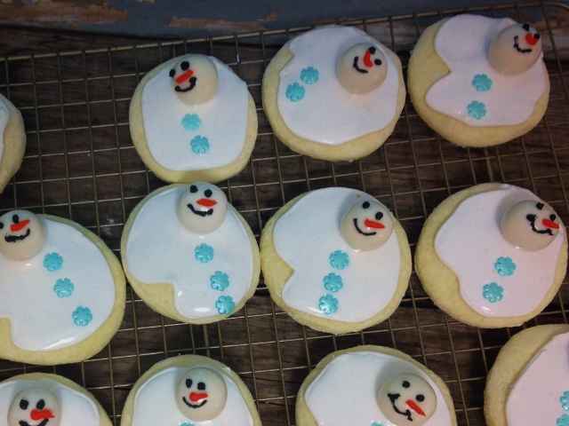 Gluten-Free Snowman Cut Out Cookies | In Johnna's Kitchen