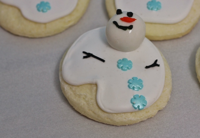 Gluten-Free Snowman Cut Out Cookies | In Johnna's Kitchen