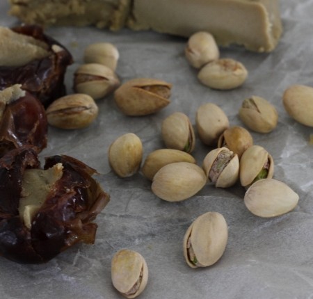 Pistachios with dates and aged cheese | In Johnna's Kitchen