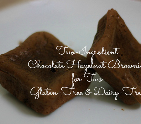 Chocolate Hazelnut Brownies for Two | In Johnna's Kitchen