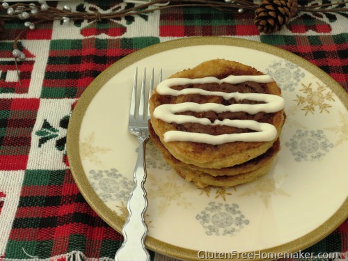 Almond Flour Cinnamon Roll Pancakes | The Gluten-Free Homemaker