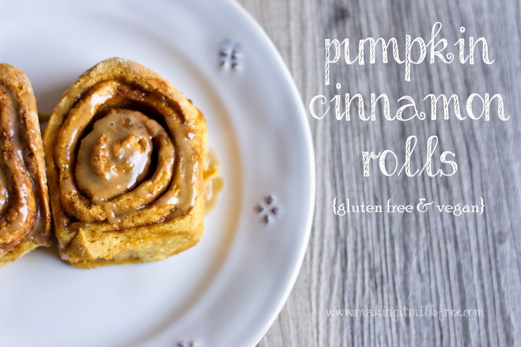 Pumpkin Cinnamon Rolls | Making It Milk-Free