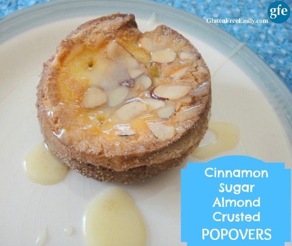 Cinnamon Sugar Almond Crusted Popovers from Gluten-Free Easily