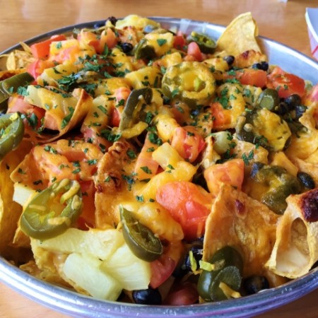 Gluten-Free Vegetarian Nachos, Lulu's at Homeport Marina