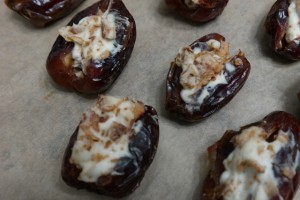 Bacon Cream Cheese Stuffed Dates (Gluten-Free, Vegan) | In Johnna's Kitchen