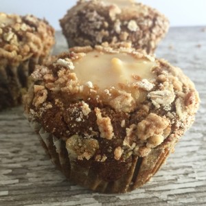 Pumpkin Cream Cheese Streusel Muffins, gluten-free, dairy-free, egg-free, vegan | In Johnna's Kitchen
