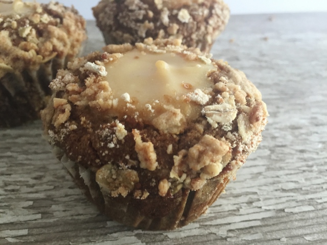 Pumpkin Cream Cheese Streusel Muffins, gluten-free, dairy-free, egg-free, vegan | In Johnna's Kitchen