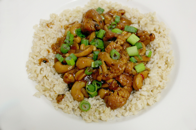 Cashew Cauliflower in the Slow Cooker | In Johnna's Kitchen