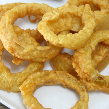 Gluten-Free Beer Battered Onion Rings | In Johnna's Kitchen