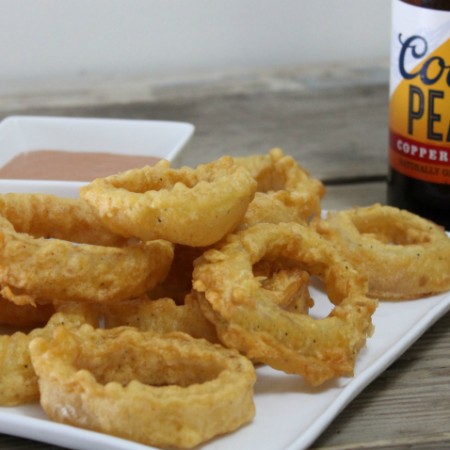 Gluten-Free Beer Battered Onion Rings | In Johnna's Kitchen