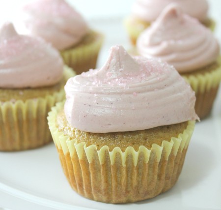 Meyer Lemon Raspberry Cupcakes, gluten-free & dairy-free | In Johnna's Kitchen