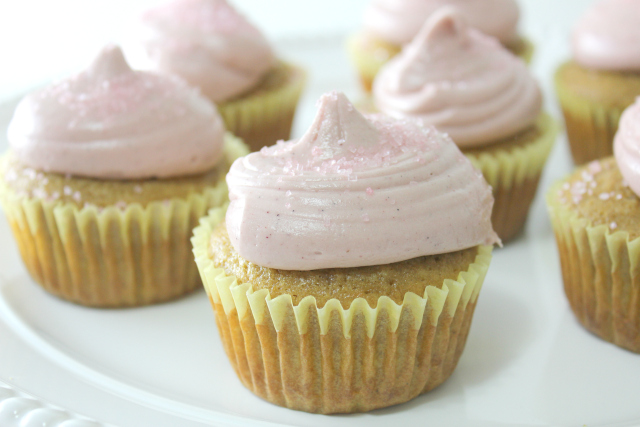 Meyer Lemon Raspberry Cupcakes, gluten-free & dairy-free | In Johnna's Kitchen